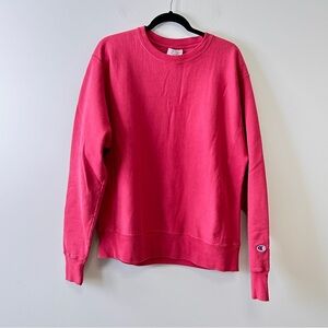 CHAMPION Premium Reverse Weave Retro Crew Neck Sweatshirt Pink Men’s Size medium